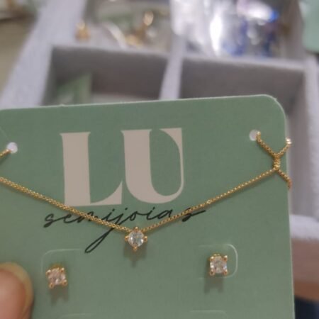 Conj. O. cristal quadrado mini