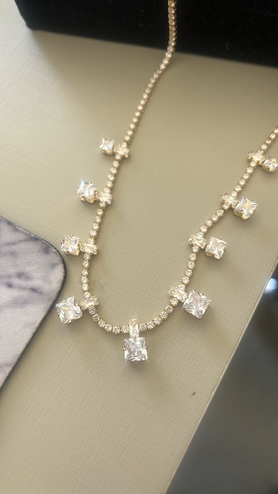 Gar. O. Riviera ping. cristais quadrados