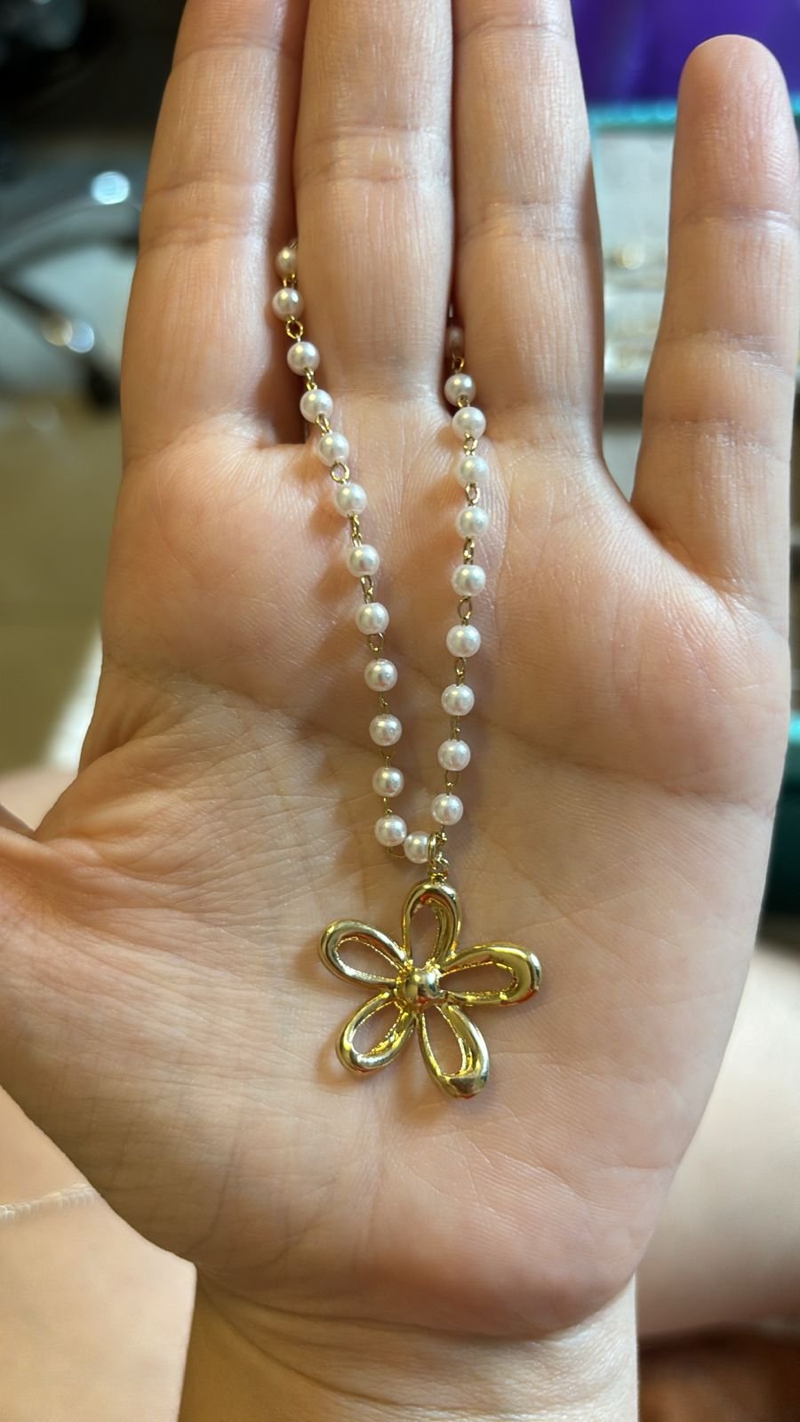 Gar.O pérola ping. flor