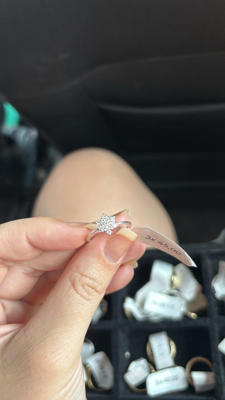 A.P solitário estrela crav. 12x12