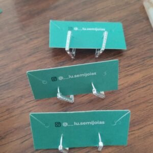 B.P argola quadrada zirc. crav. P 12x 7,00