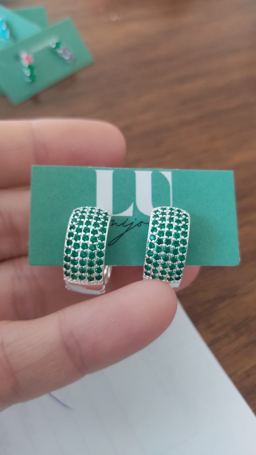 B.P argola crav. verde 12x 14,00