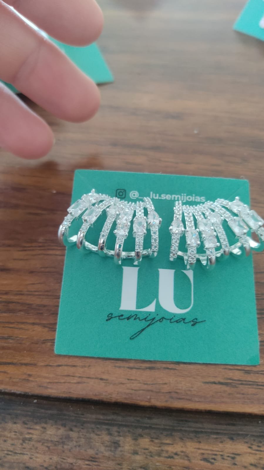 B.P ear cuff bride cristal