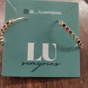 B.O argola micro zirc. color 12x 12,00