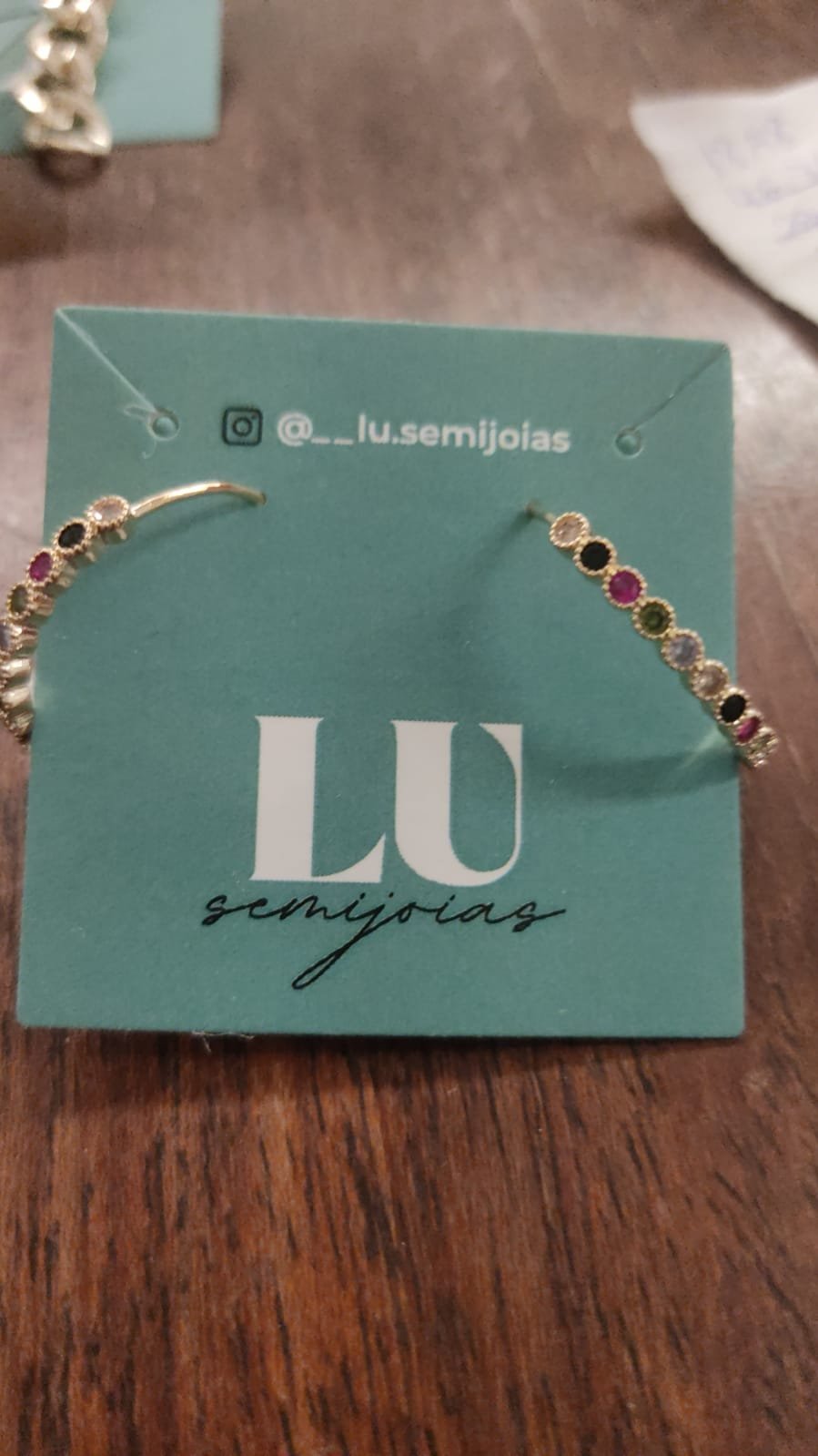 B.O argola micro zirc. color 12x 12,00