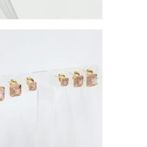 B.P trio cristal quadrado zirc. crav.