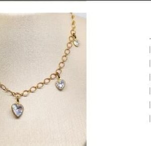 Gar.P varios corações cristal