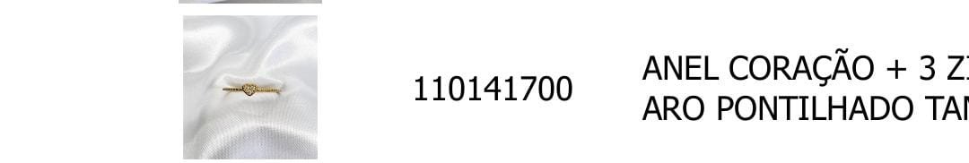 A.O coração 3 zirc. pontilhado