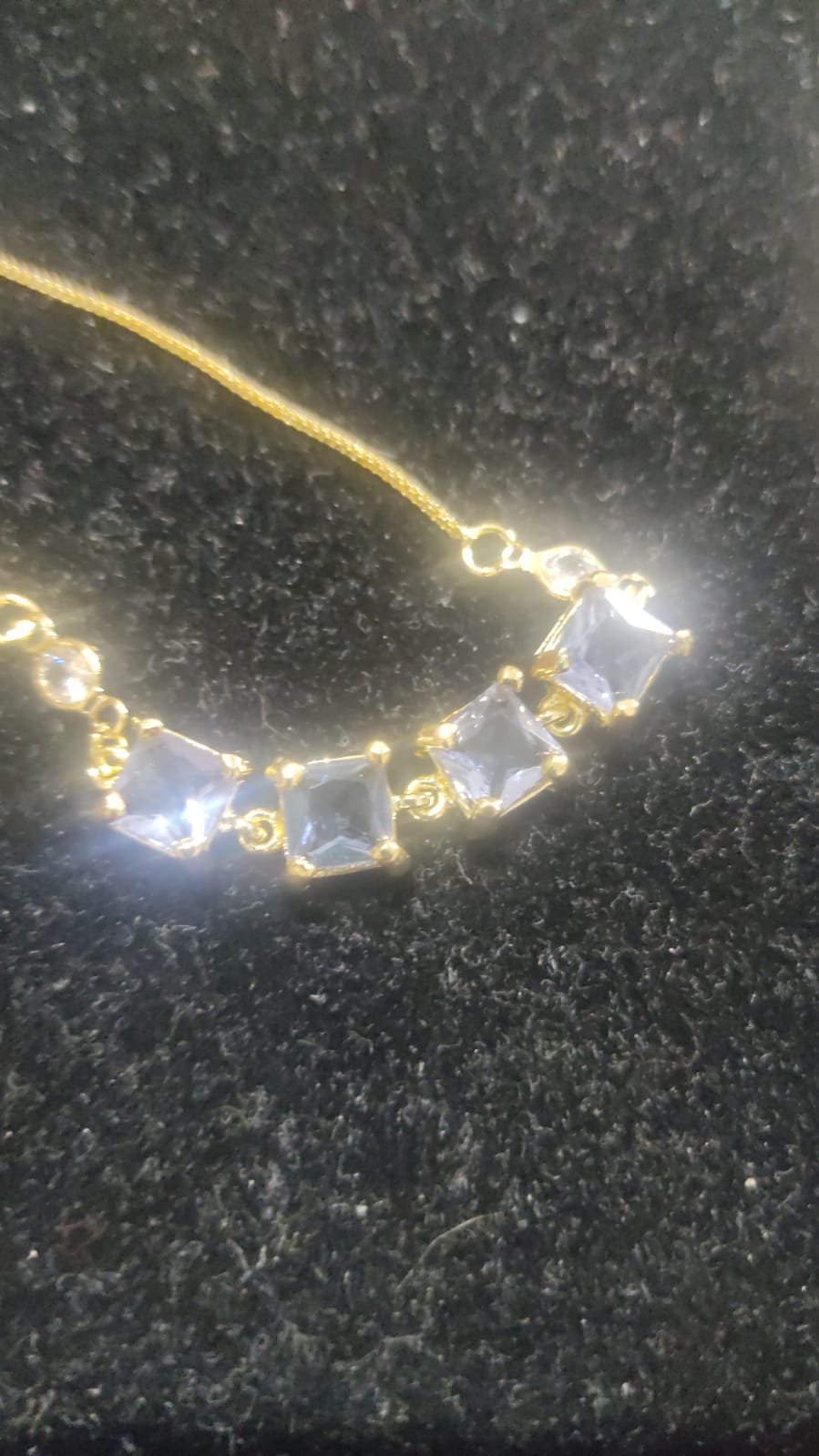 P.O 4 pedras ametista quadradas