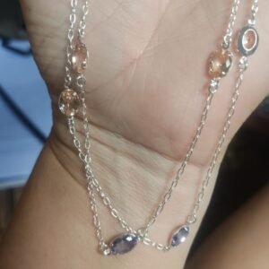 Gar.P choker pedras color oval
