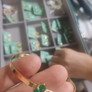 Bracelete P. 1 pedra gota