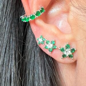 B.P trio flor verde esmeralda