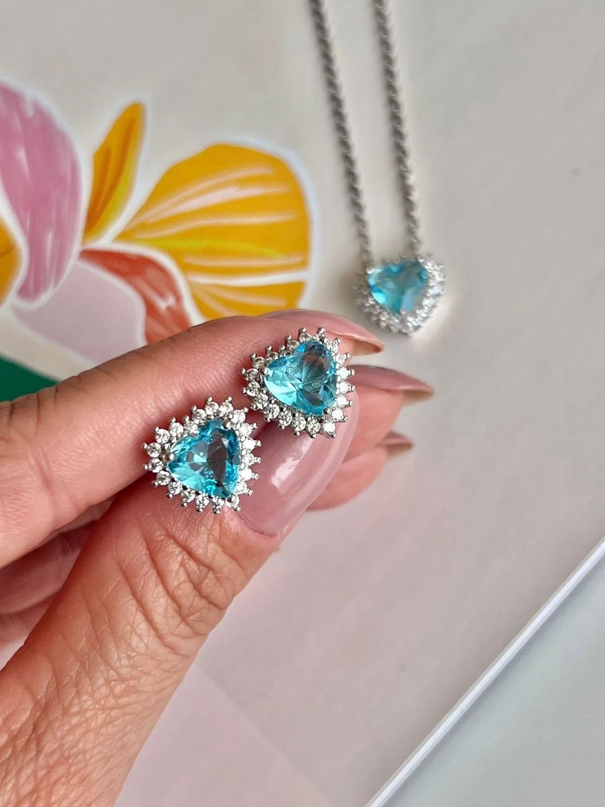 Conj.P gota zirc. cristal e turmalina