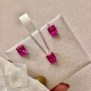 Conj. P retangulo pink