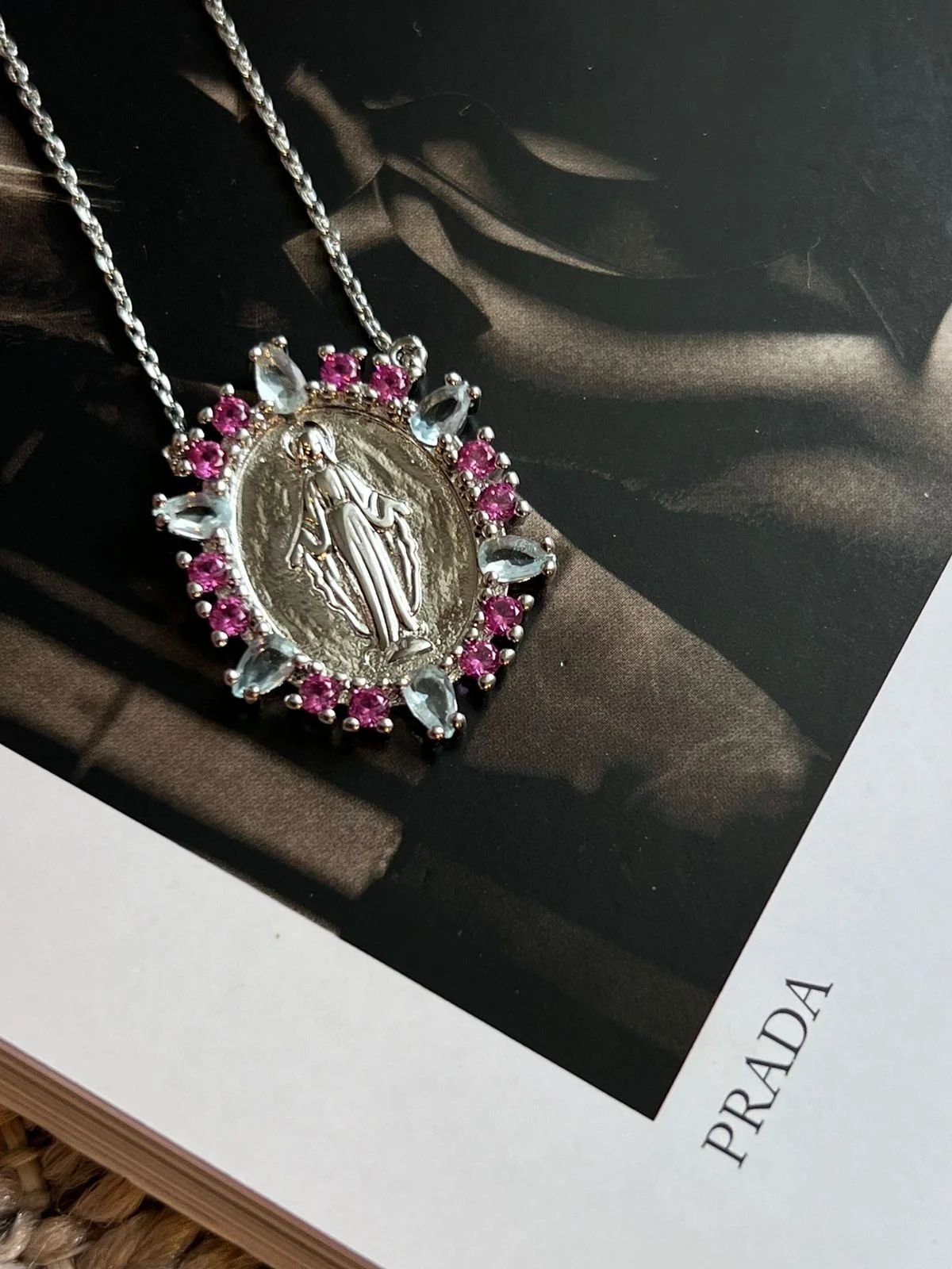 Gar. P Nossa Sra. das Graças Pink e agua marinha