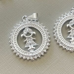 M.P menino (a) mandala 2,5 cm zir. crav,