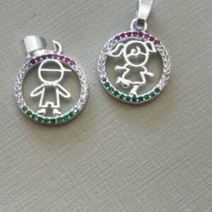 M.P menino (a) mandala 1,5 cm zir. crav,