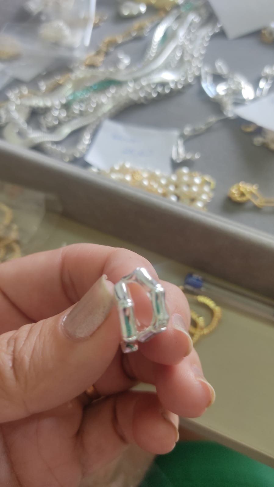 b.p argola bambu pequena