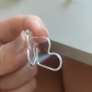 B.P argolinha formato coração fininho m