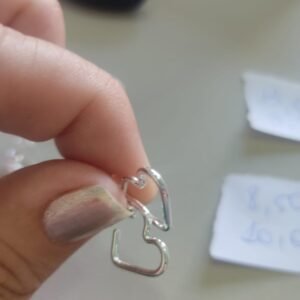 B.P argolinha formato coração fininho p