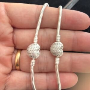 P.P pandora prata 925 coração crav.