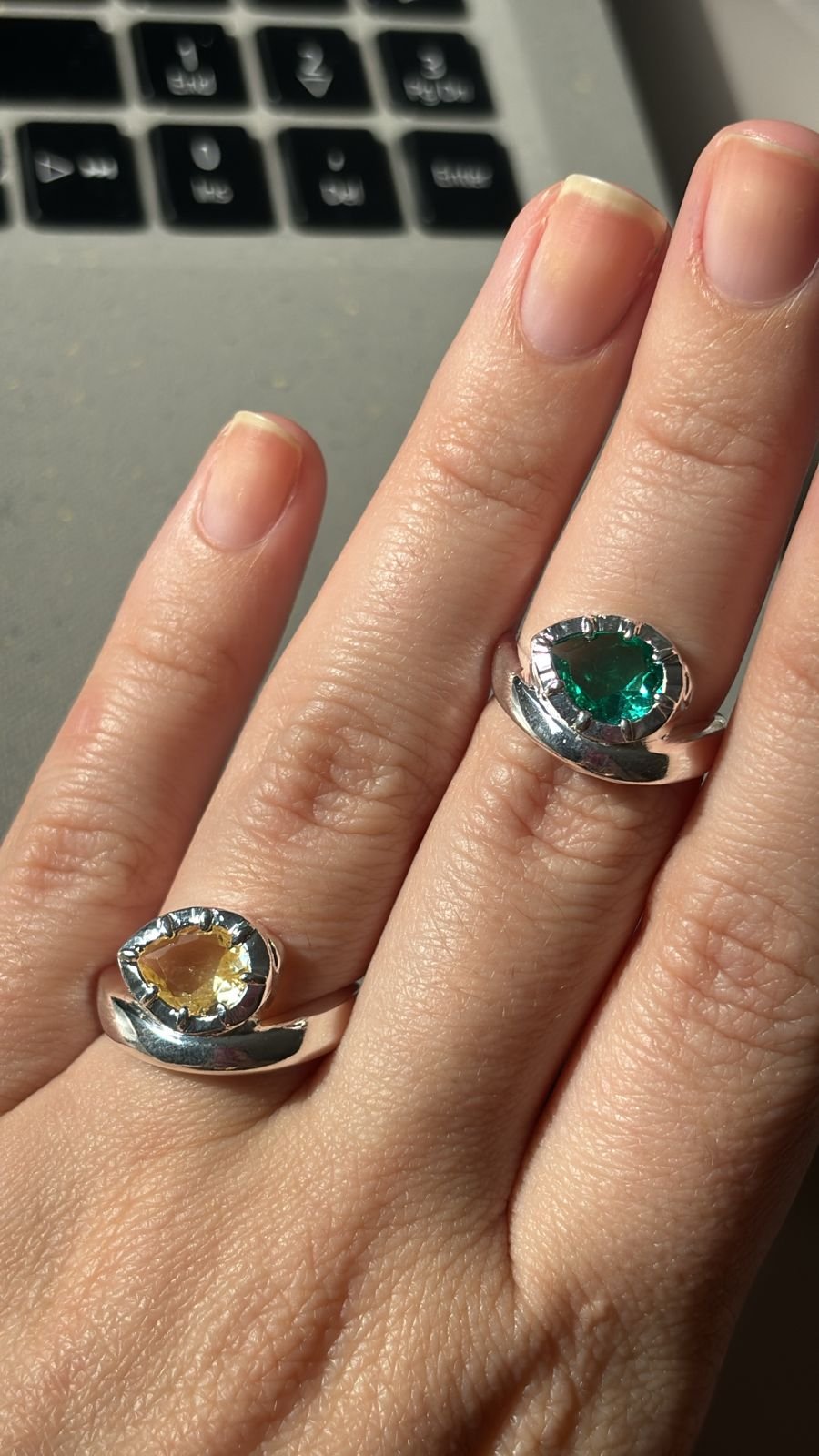 A.P gota virada esmeralda ou citrino