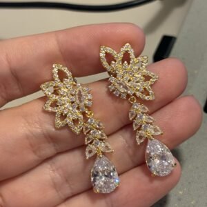 B.O festa flor com gota cristal