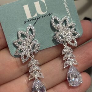 B.P festa flor com gota cristal