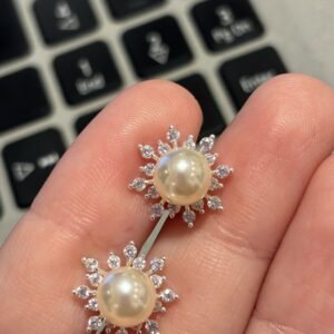 B.P flor cristais com miolo perola
