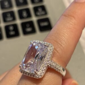 A.P cristal quadrado com zirc.