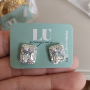 B.P quadrado cristal zirc. crav