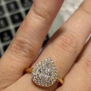 A.O gota cristal com zirc. crav