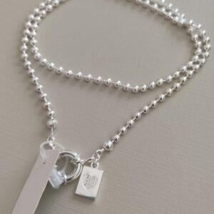 Gar. P bolinha fecho noia com ping. plaquinha coração zirc.