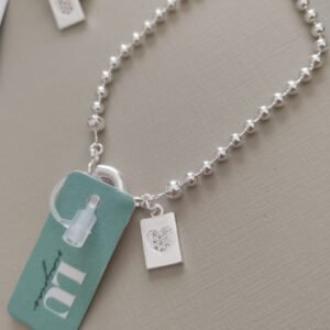 P.P bolinha fecho noia com ping. plaquinha coração zirc.