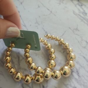 B.O argola grande esferas