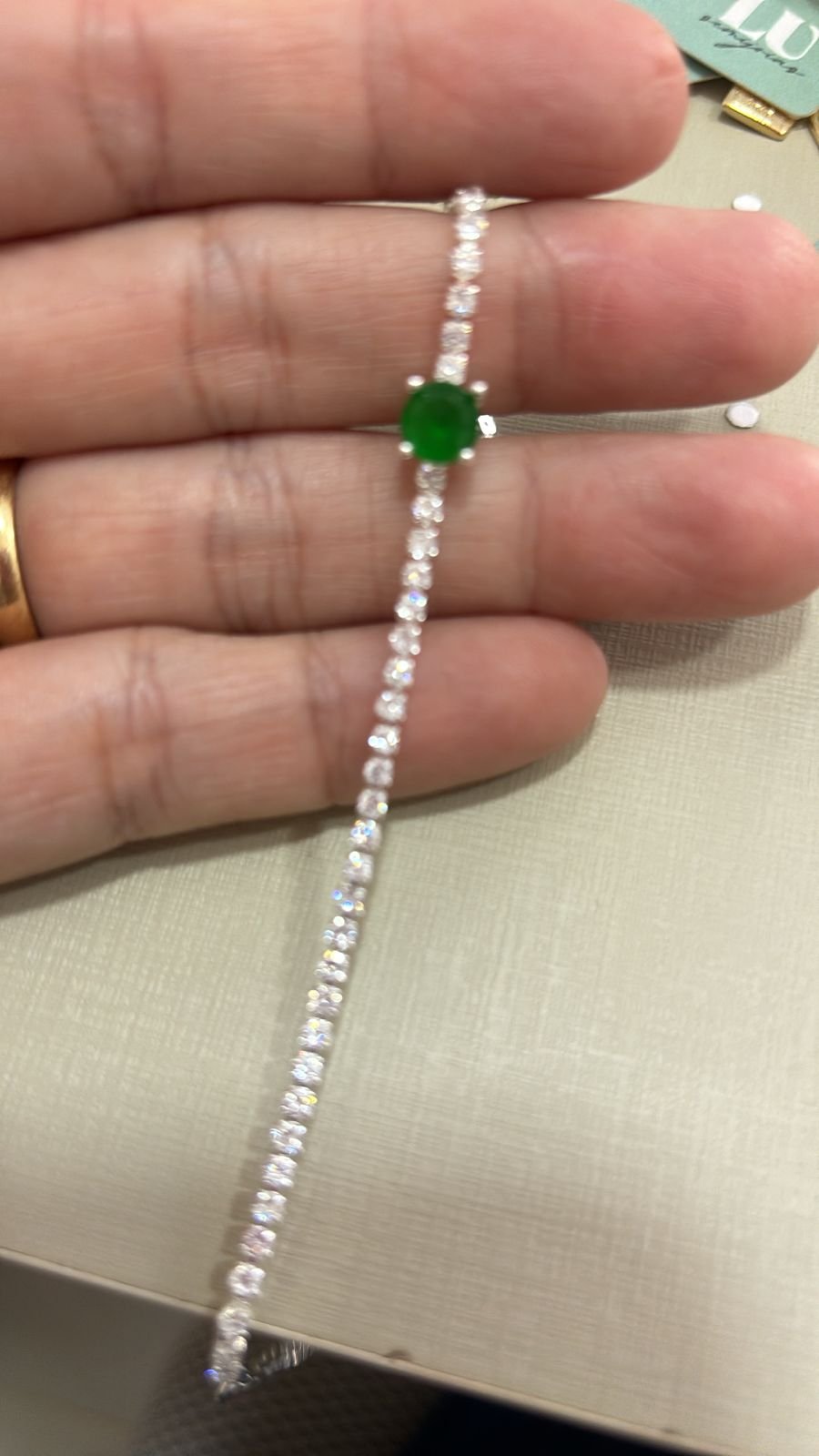 P.P riviera cristal 1 pedra turmalina