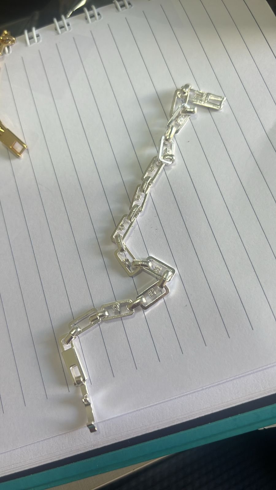 P.P cartier grossa ponto de luz fecho joia com zirc.