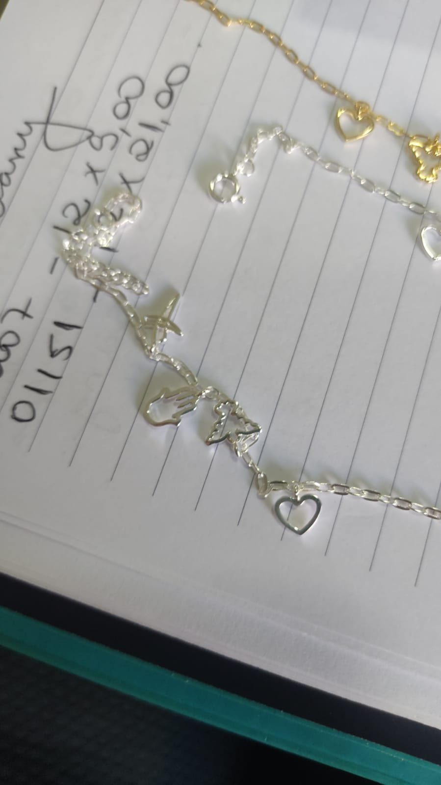 P.P cartier com ping. vazados cruz, mão, espirito santo, coração