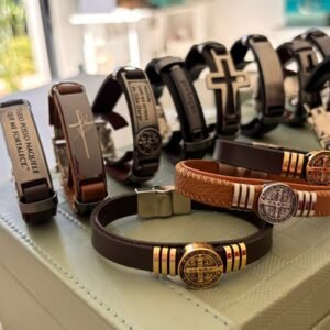 P.A.I couro placa fecho segurança