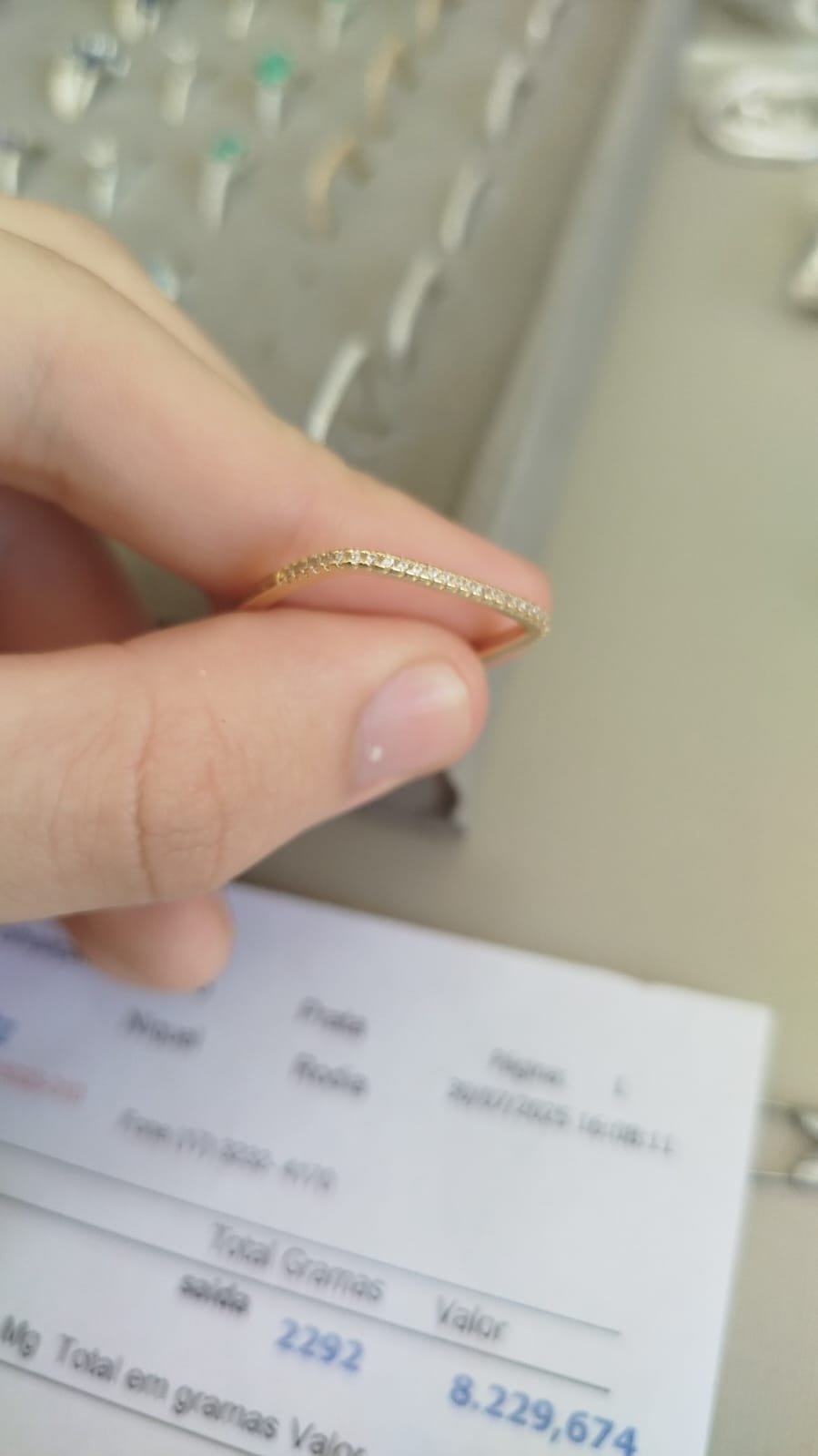 A.O quadrado zirc. crav. fininho