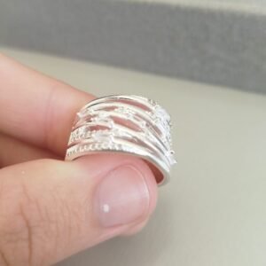 A.P nove traços com zirc. crav. e cristal