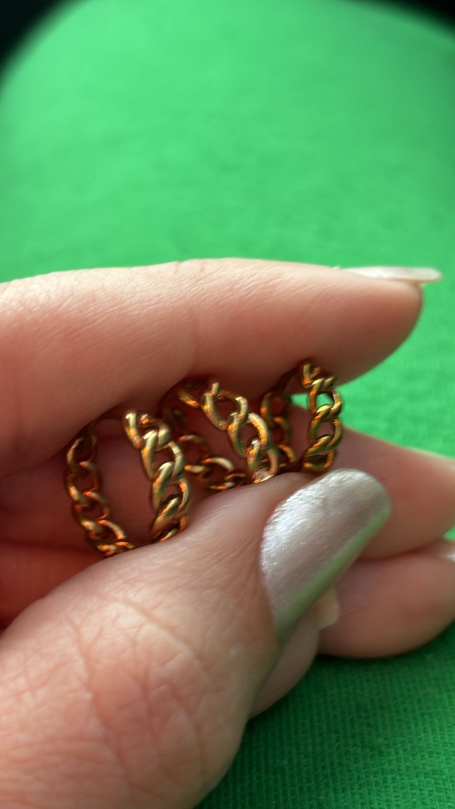 B.O trio argolinha corrente elos