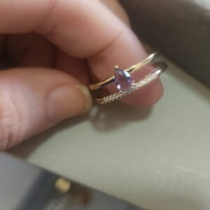 A.O duplo gota ametista zirc. crav.