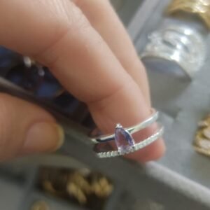 A.P duplo gota ametista zirc. crav.