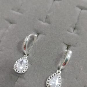 B.P argola com ping. gota cristal