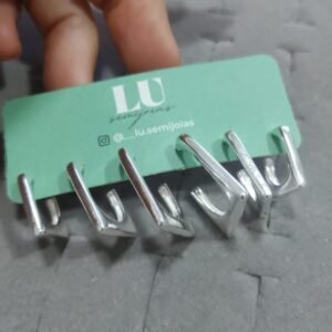 B.P trio argolinhas quadradas grande