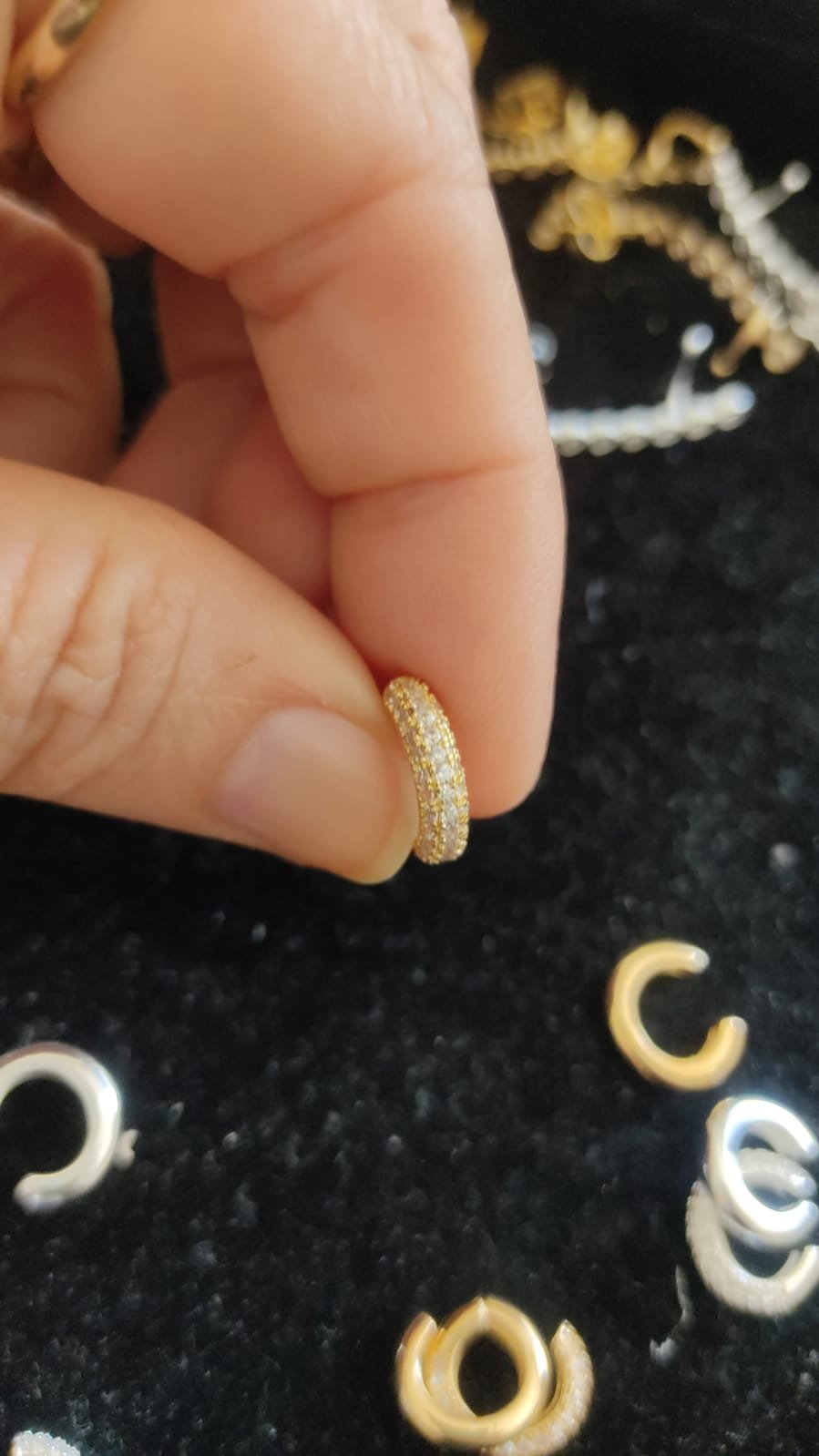 B.O piercing fake zirc. crav.