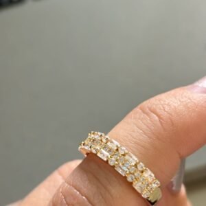 A.O meia aliança grossa crav.