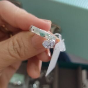 A.P aliança coração pendurado