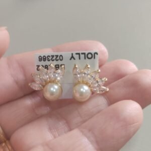 B.O perola flor com zirc. BRUNA